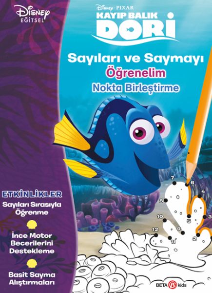 Disney Kayıp Balık Dori Sayıları ve Saymayı Öğrenelim Nokta Birleştirme