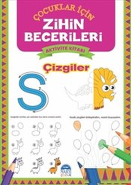 Çizgiler  Çocuklar İçin Zihin Becerileri Aktivite Kitabı