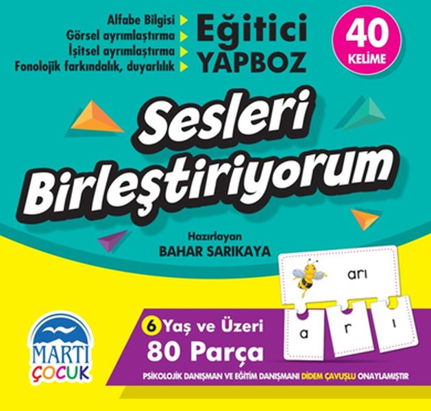 Sesleri Birleştiriyorum  Eğitici Yapboz