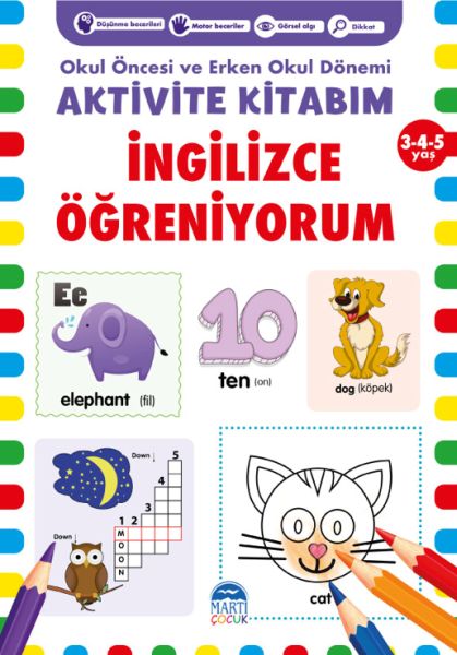 İngilizce Öğreniyorum Aktivite Kitabım 345 Yaş