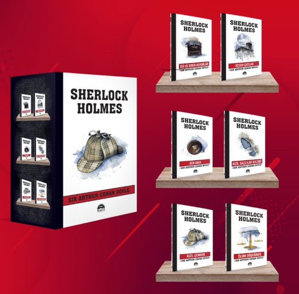 Sherlock Holmes  Şapka 6 Kitap Kutulu Set