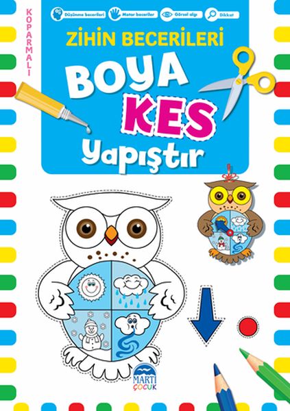 Boya Kes Yapıştır – Zihin Becerileri 5 Yaş