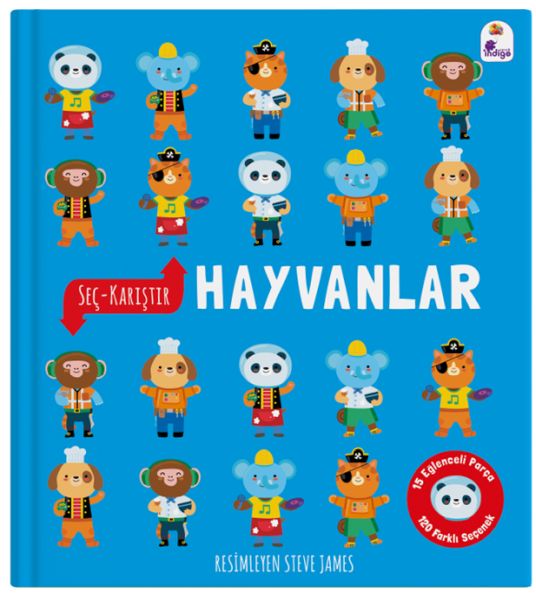 Seç – Karıştır  Hayvanlar 15 Eğlenceli Parça 120 Farklı Seçenek