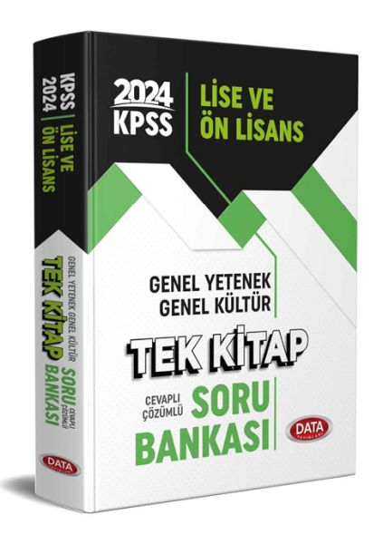 Data 2024 KPSS Lise ve Önlisans Tek Kitap Konu Anlatımlı