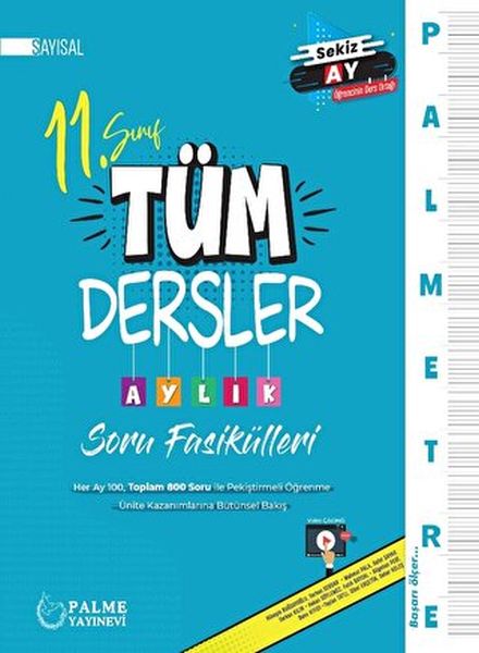 Palmetre 11 Sınıf Sayısal Tüm Dersler Aylık Çalışma Fasikülleri