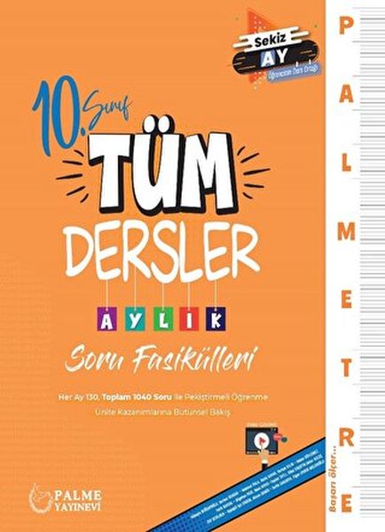 Palmetre 10 Sınıf  Tüm Dersler Aylık Çalışma Fasikülleri