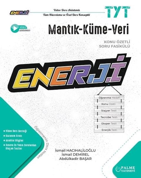 Palme Yayınevi Enerji TYT MantıkKümeVeri Konu Özetli Soru Fasikülü