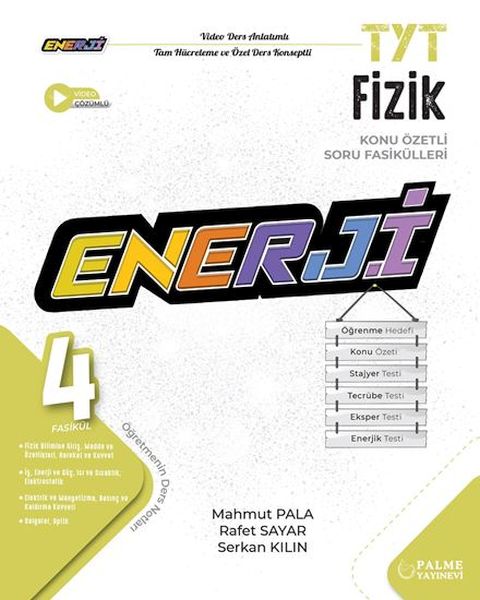 Palme Tyt Enerji Fizik Konu Özetli Soru Fasikülleri 4 Fasikül