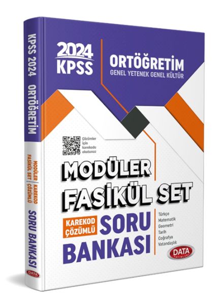 Data 2024 Kpss Ortaöğretim Soru Bankası Modüler Fasikül Set – Karekod Çözümlü