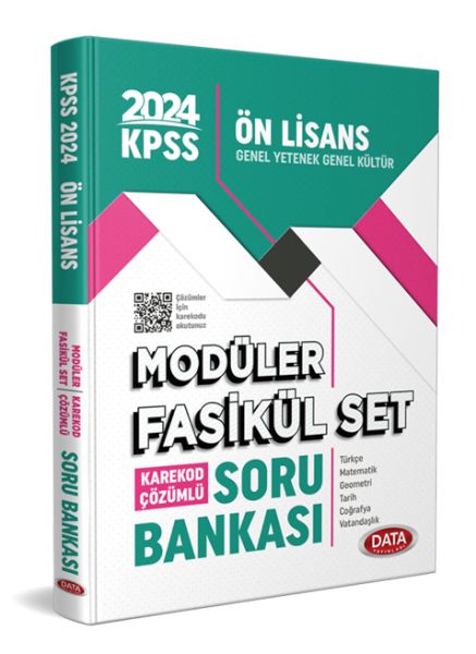 Data 2024 Kpss Ön Lisans Soru Bankası Modüler Fasikül Set – Karekod Çözümlü