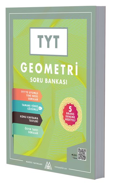 Marsis Yayınları Tyt Geometri Soru Bankası 5 Deneme HediyeliVideo Çözümlü