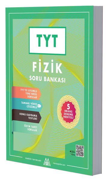 Marsis Yayınları TYT Fizik Soru Bankası 5 Deneme HediyeliVideo Çözümlü