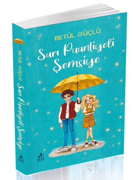 Sarı Puantiyeli Şemsiye  Ciltsiz