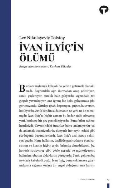 İvan İlyiçin Ölümü