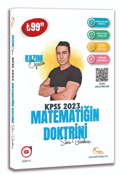 Doktrin Yayınları 2023 KPSS Matematik Soru Bankası Tamamı Çözümlü