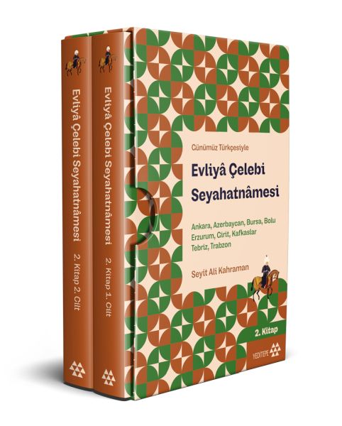 Evliya Çelebi Seyahatnamesi 2 Kitap 2 Cilt Kutulu Ankara Azerbaycan Bursa Bolu Erzurum Giri