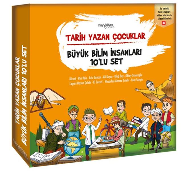 Tarih Yazan Çocuklar  Büyük Bilim İnsanları Seti  10 Kitap Takım