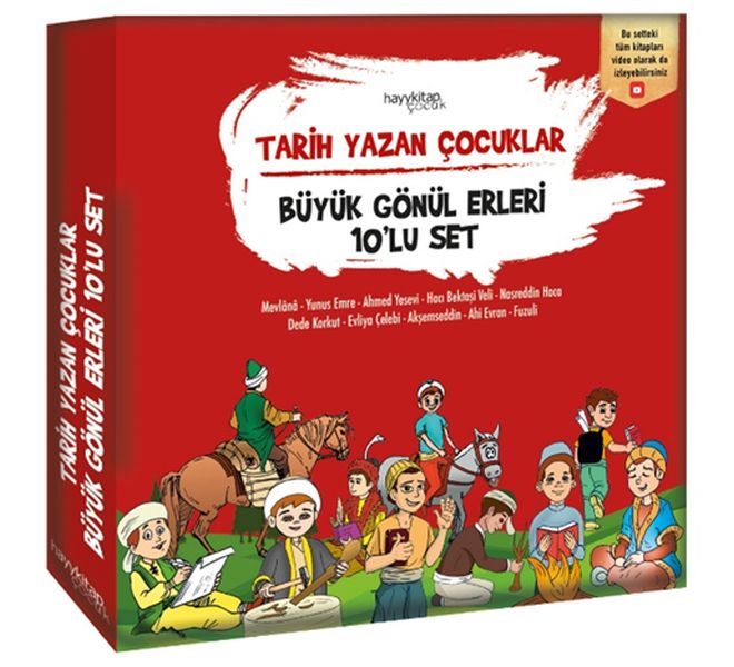 Tarih Yazan Çocuklar  Büyük Gönül Erleri Seti  10 Kitap Takım