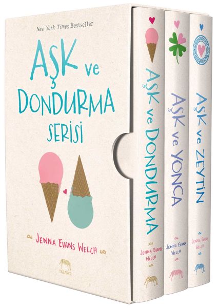 Aşk ve Dondurma Serisi Kutulu Set 3 Kitap Takım