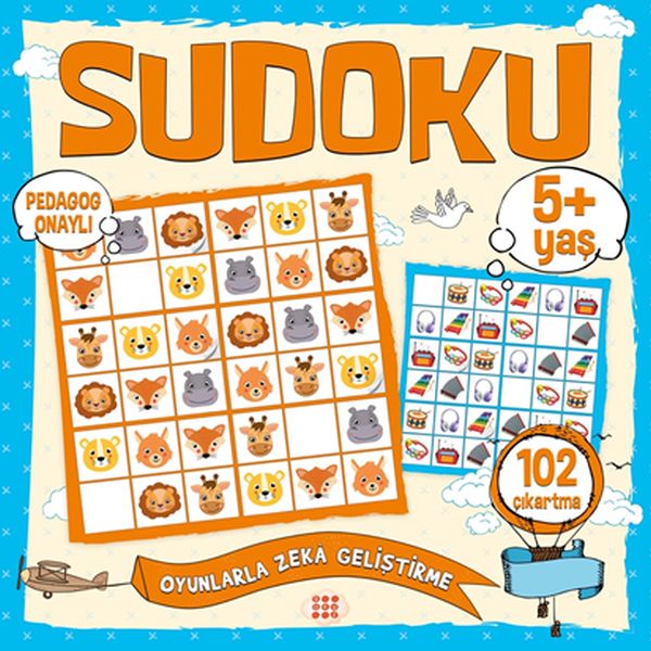 Çocuklar İçin Sudoku Çıkartmalı 5+ Yaş