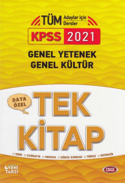 Data 2021 KPSS Genel Yetenek Genel Kültür Özel Tek Kitap