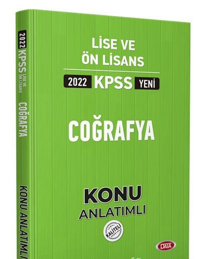 Data 2022 KPSS Lise ve Ön Lisans Coğrafya Konu Anlatımlı