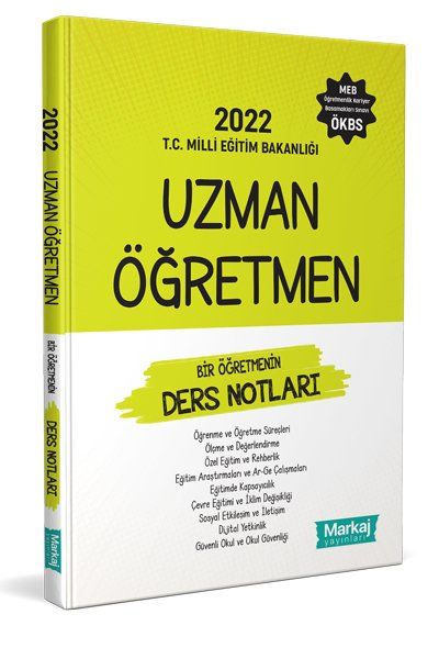 Markaj 2022 Uzman Öğretmen Bir Öğretmenin Ders Notları