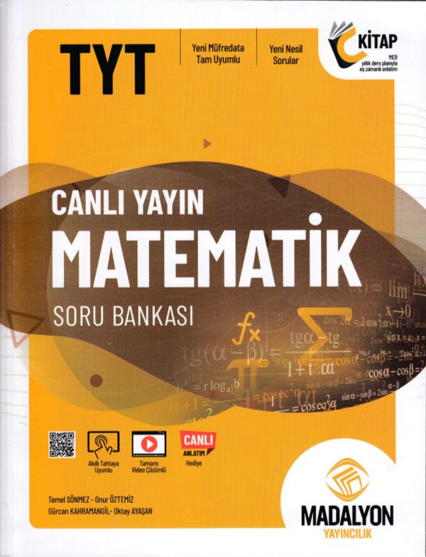 Madalyon TYT Canlı Yayın Matematik Soru Bankası