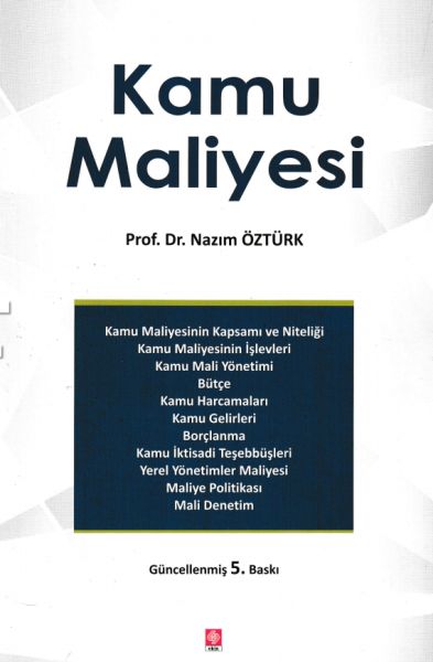 Kamu Maliyesi Nazım Öztürk