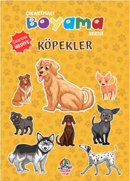 Çıkartmalı Boyama Serisi  Köpekler