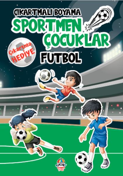 Çıkartmalı Boyama  Sportmen Çocuklar  Futbol