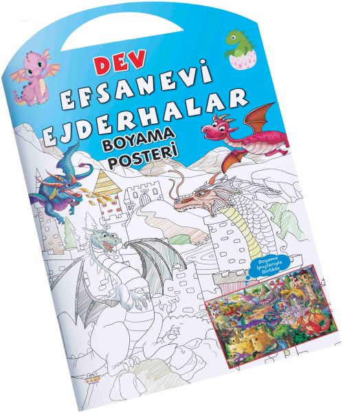 Efsanevi Ejderhalar Dev Boyama Posteri