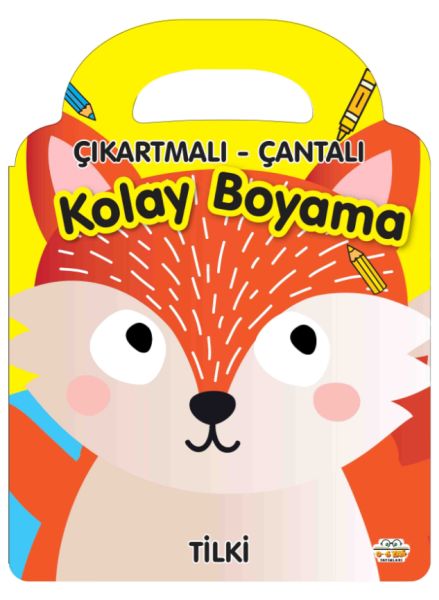 Tilki  ÇıkartmalıÇantalı Kolay Boyama