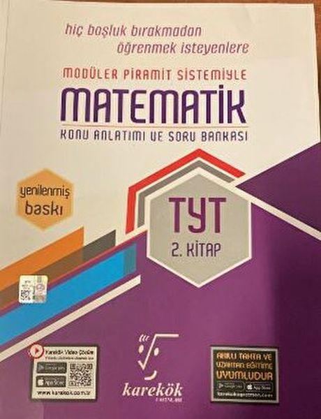 TYT Matematik Konu Anlatımı ve Soru Bankası 2 Kitap