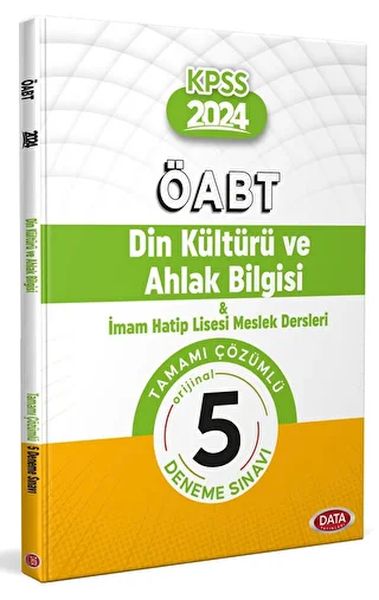 ÖABT Din Kültürü ve Ahlak Bilgisi ve İHL Meslek Dersleri Öğretmenliği Tamamı Çözümlü 5 Deneme Sınavı