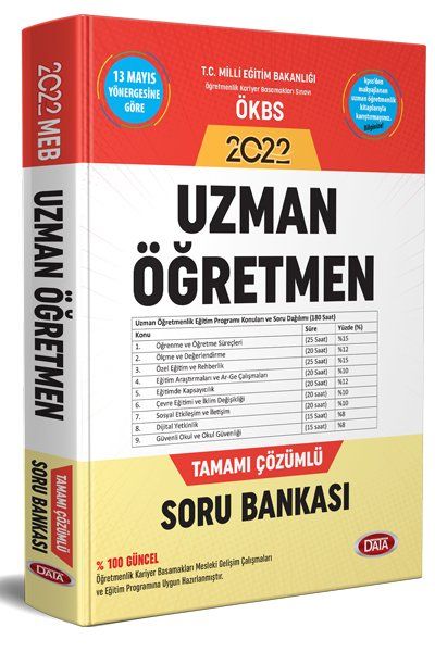 Data 2022 Uzman Öğretmen Tamamı Çözümlü Soru Bankası