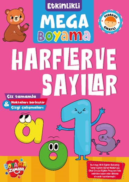 Etkinlikli Mega Boyama  Harfler ve Sayılar