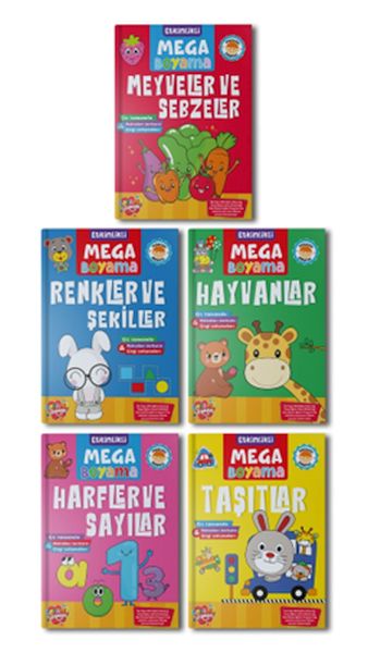 Etkinlikli Mega Boyama Serisi  5 Kitap Takım