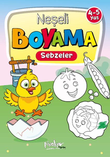 Neşeli Boyama Sebzeler 45 Yaş