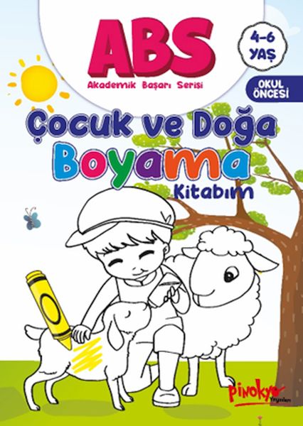 ABS 46 Yaş Çocuk ve Doğa Boyama Kitabım