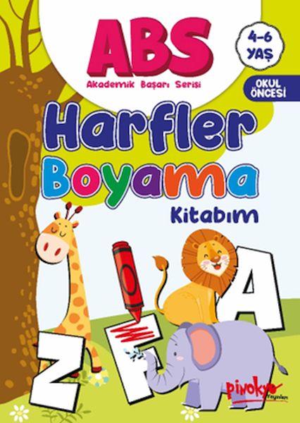 ABS 46 Yaş Harfler Boyama Kitabım