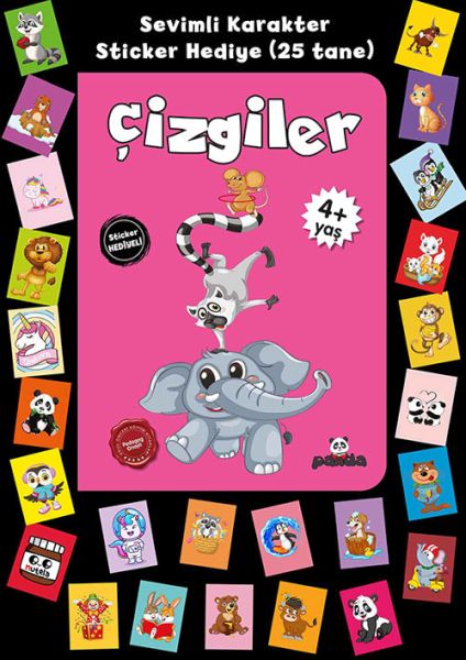 Stickerlı 4+ Yaş Çizgiler