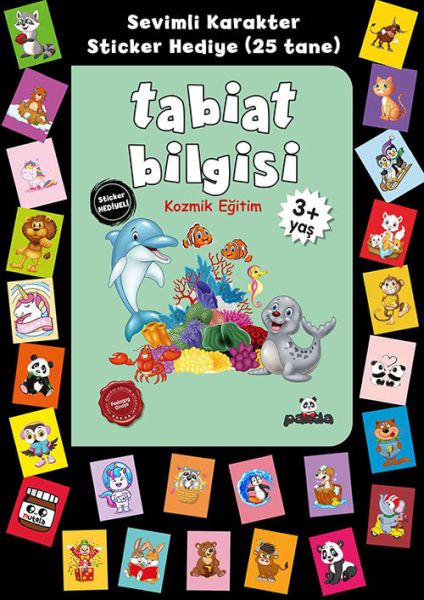 Stickerlı 3+ Yaş Tabiat Bilgisi Kozmik Eğitim