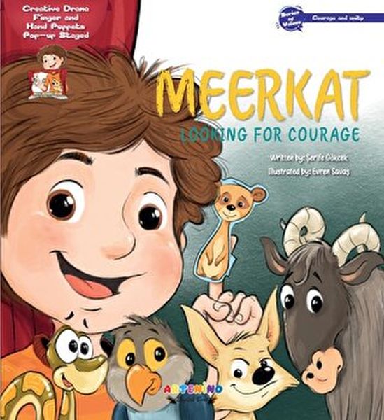 Meerkat Looking For Courage Creative Drama Finger and Hand Puppets Popup Staged