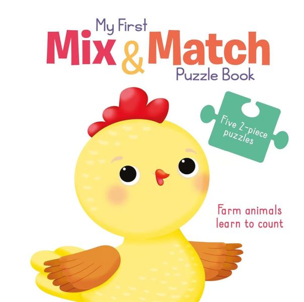 My First Mix  Match Puzzle Book Farm Animals Learn to Count