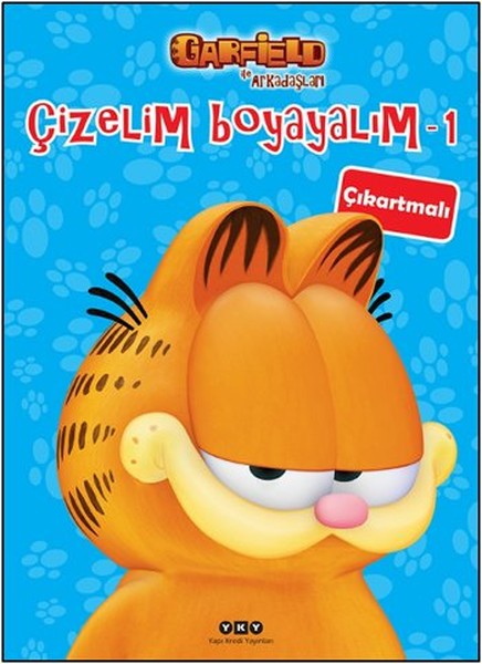 Çizelim Boyayalım 1  Garfield ile Arkadaşları Çıkartmalı