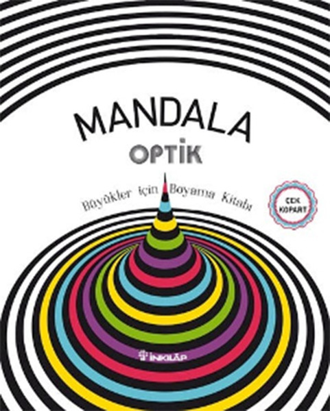 Mandala Optik  Büyükler İçin Boyama Kitabı