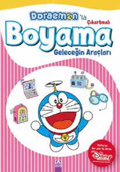 Doraemonla Çıkartmalı Boyama Geleceğin Araçları