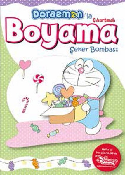 Doraemonla Çıkartmalı Boyama Şeker Bombası