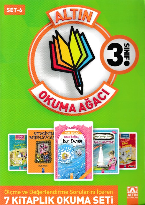 Altın Okuma Ağacı  3 Sınıf Set 6 Yeşil Kapak